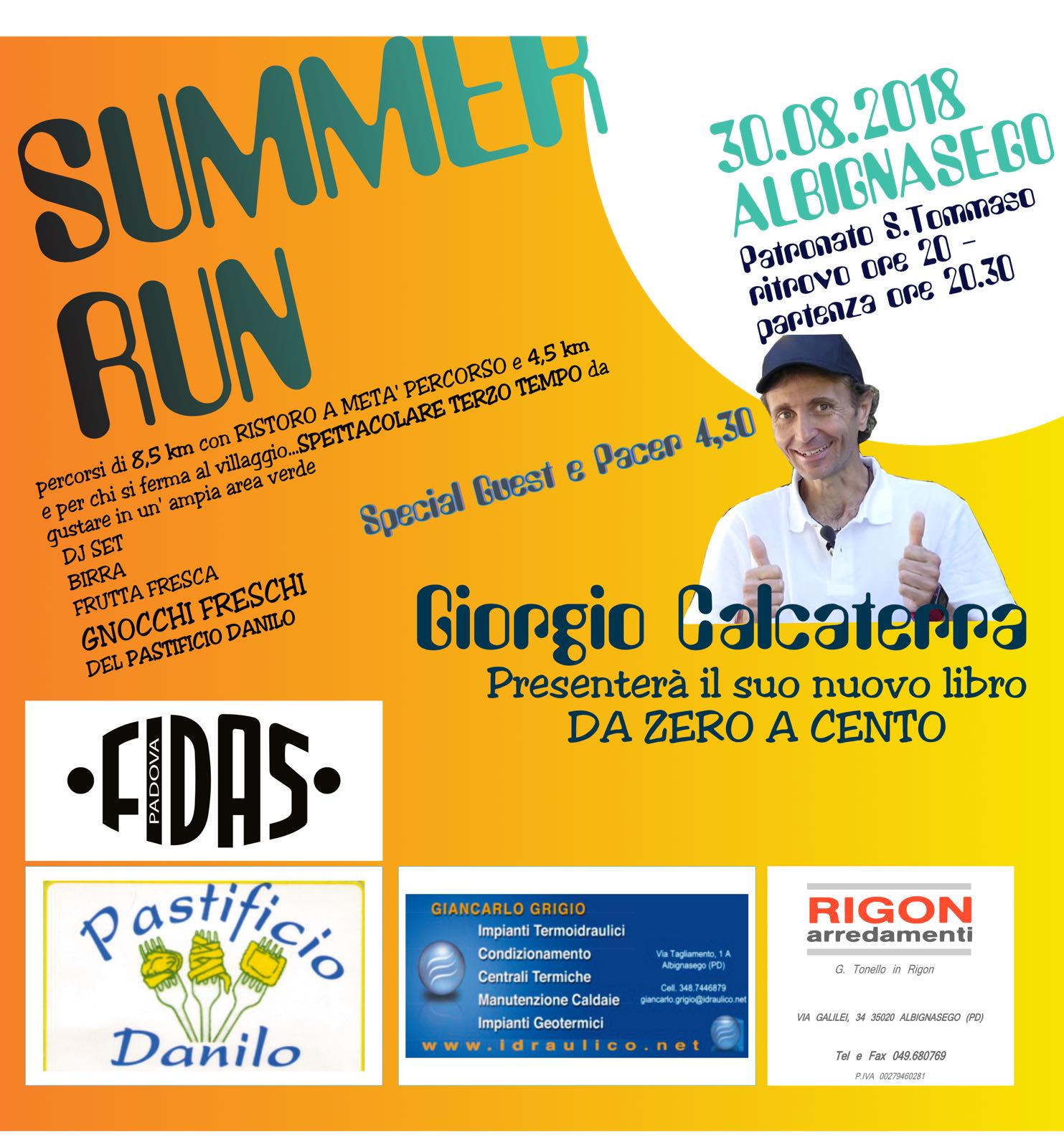 Giorgio Calcaterra alla Summer Run